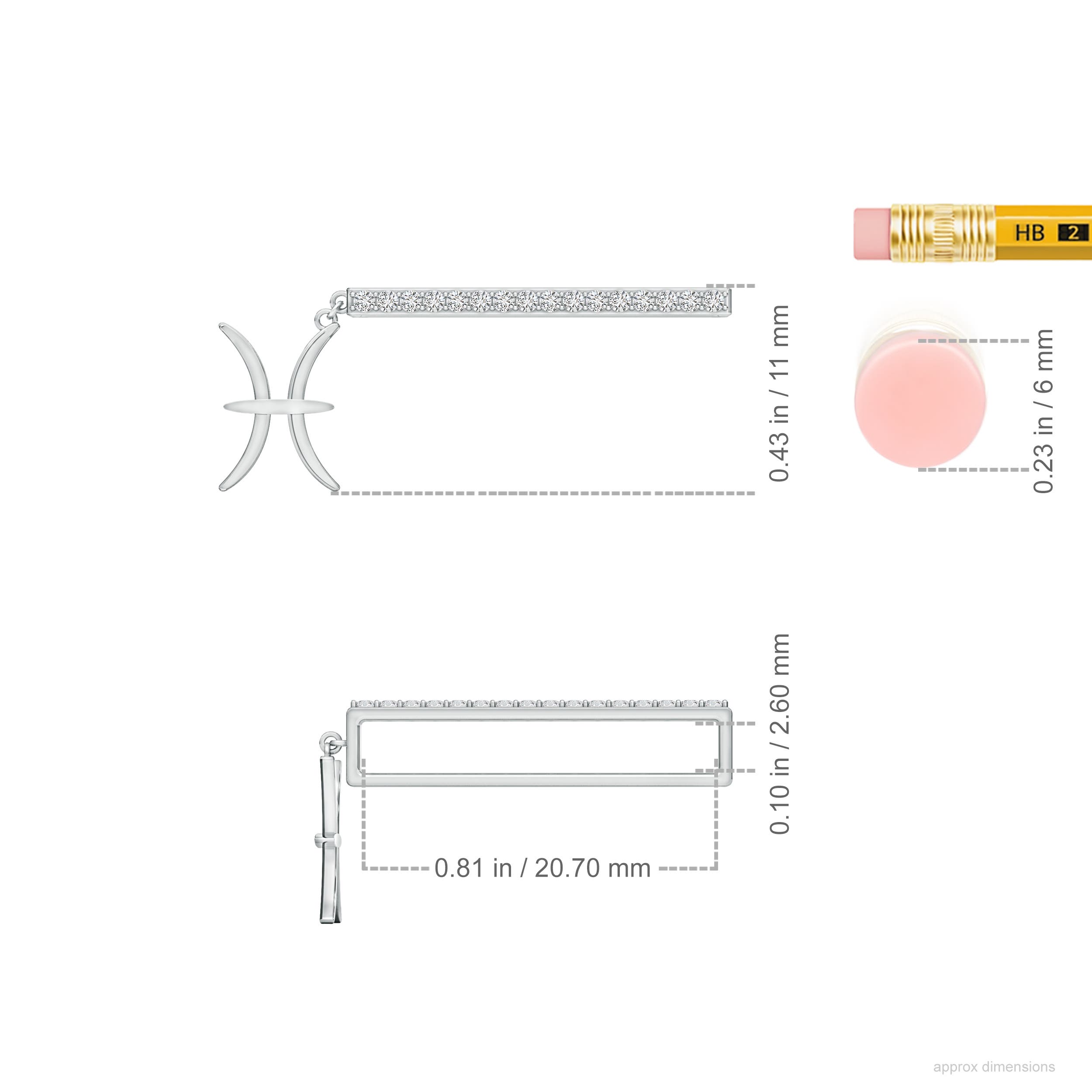 H, SI2 / 0.13 CT / 14 KT White Gold