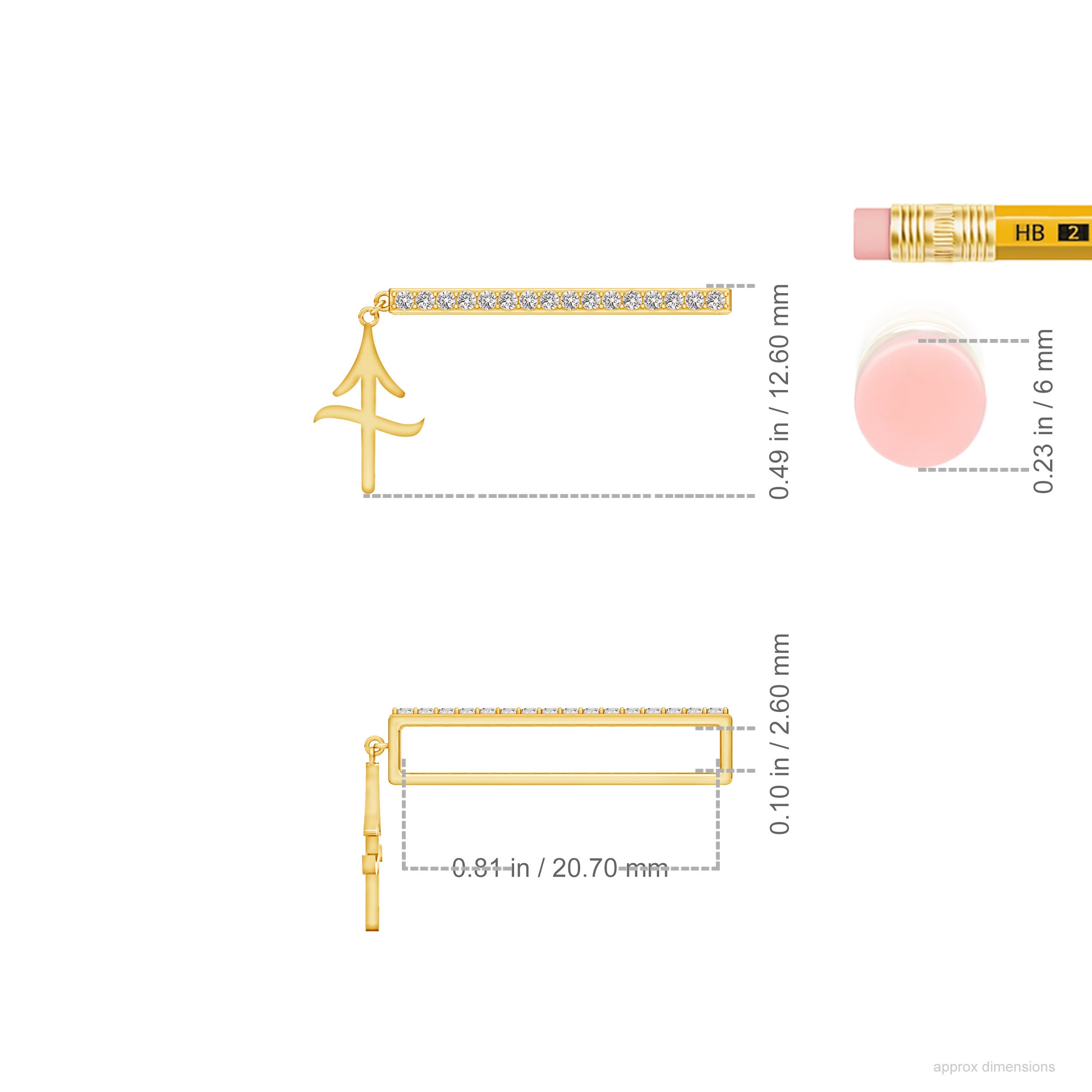 I-J, I1-I2 / 0.13 CT / 14 KT Yellow Gold