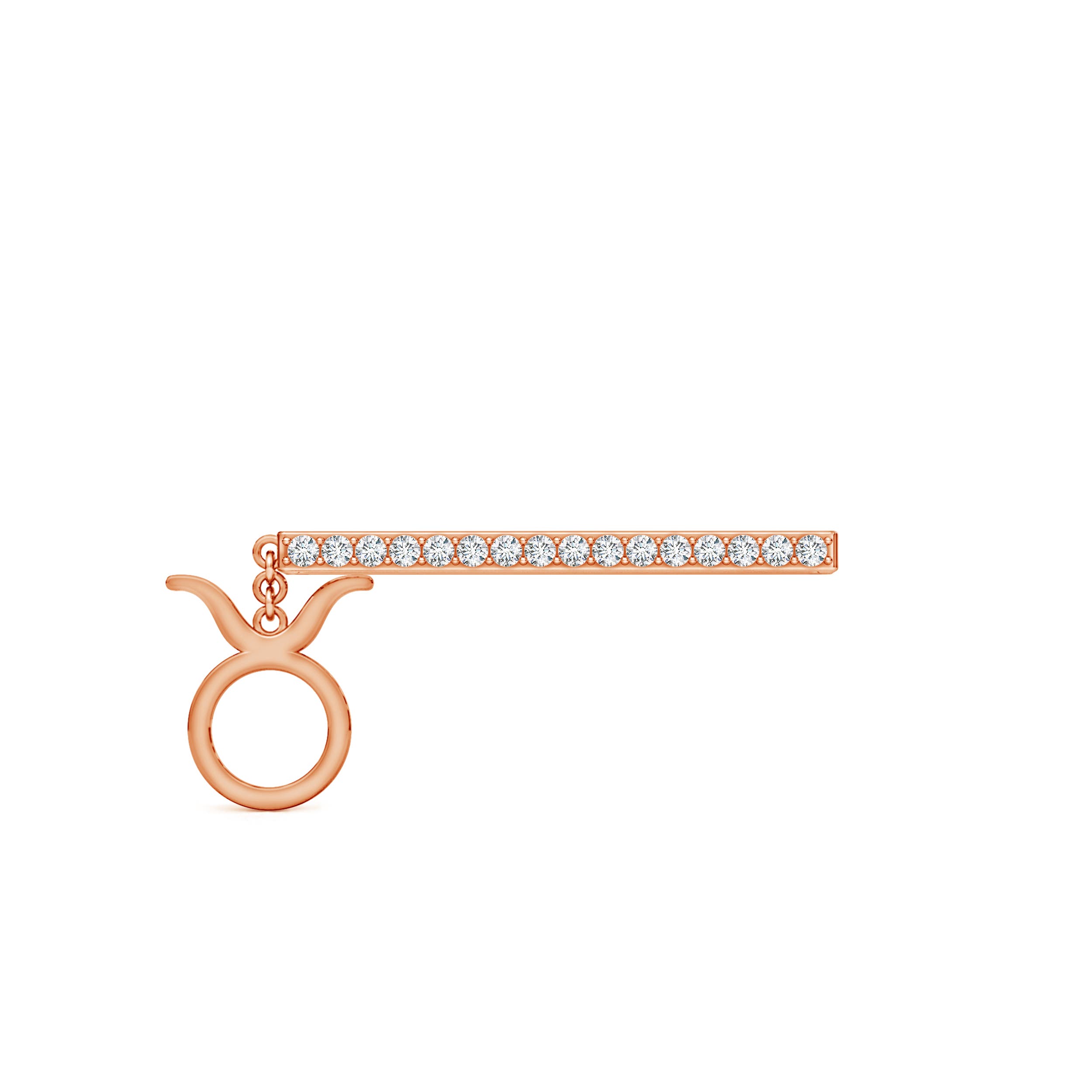 G, VS2 / 0.13 CT / 14 KT Rose Gold