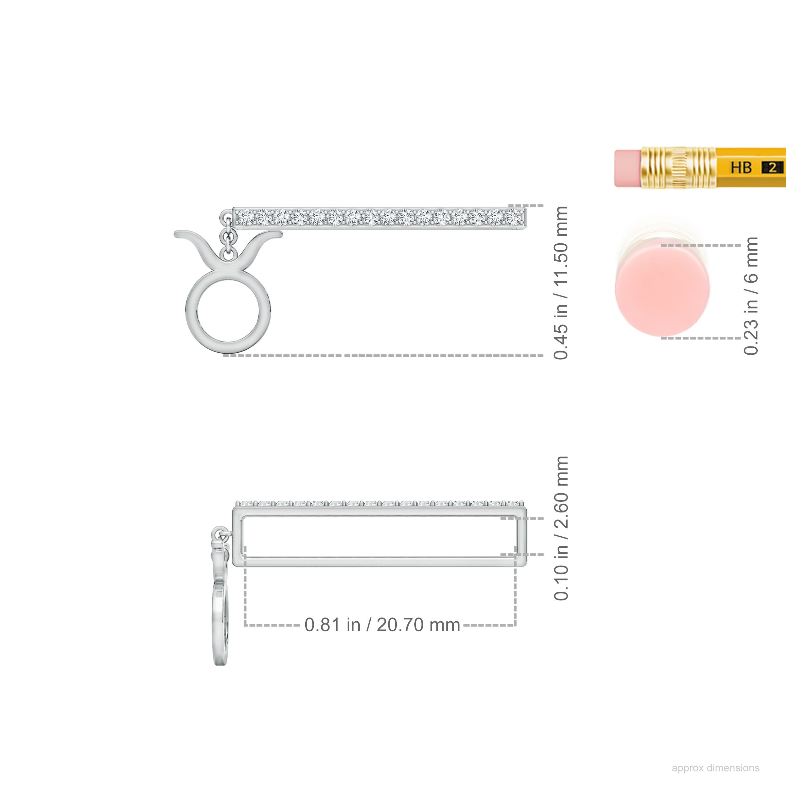 G, VS2 / 0.13 CT / 14 KT White Gold