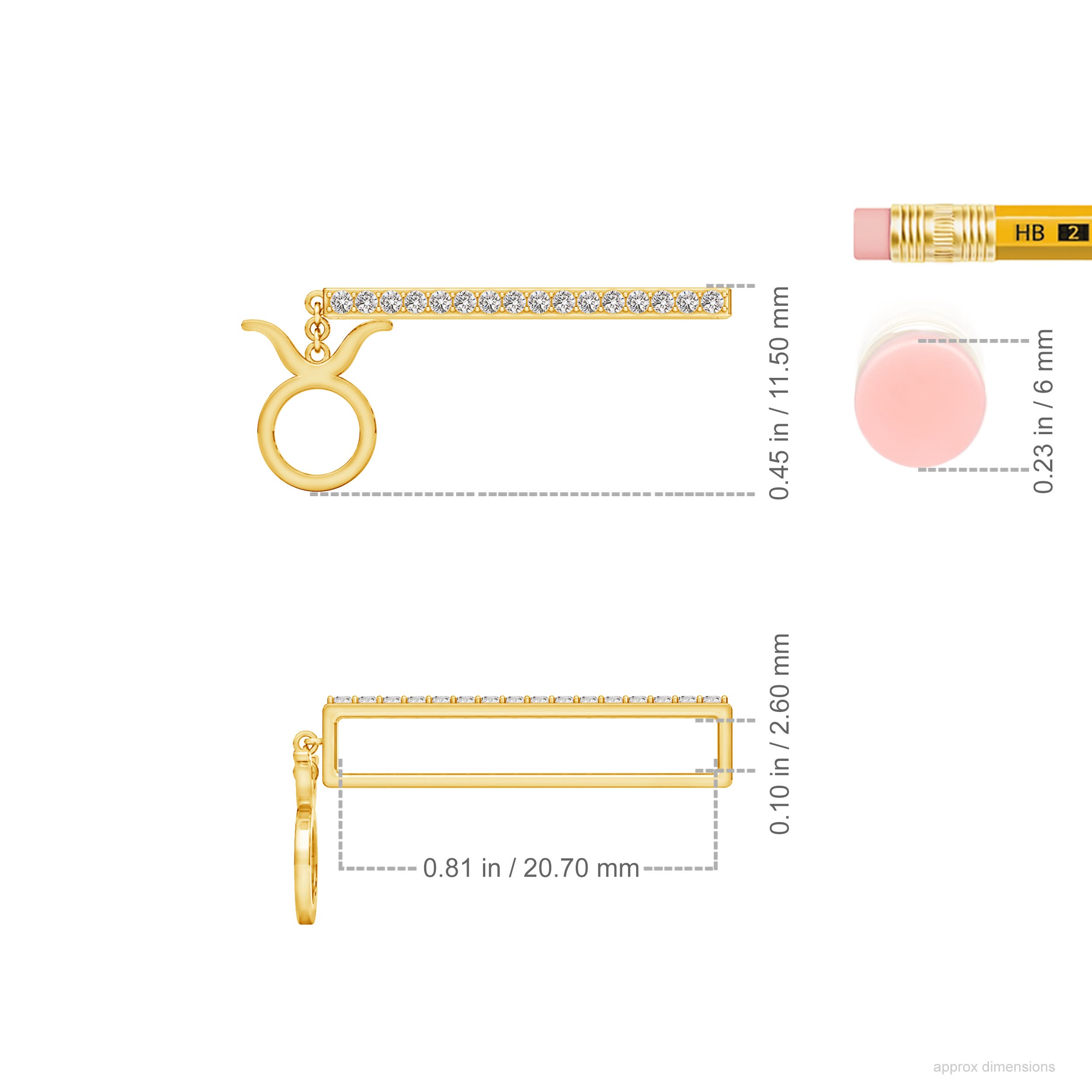 I-J, I1-I2 / 0.13 CT / 14 KT Yellow Gold