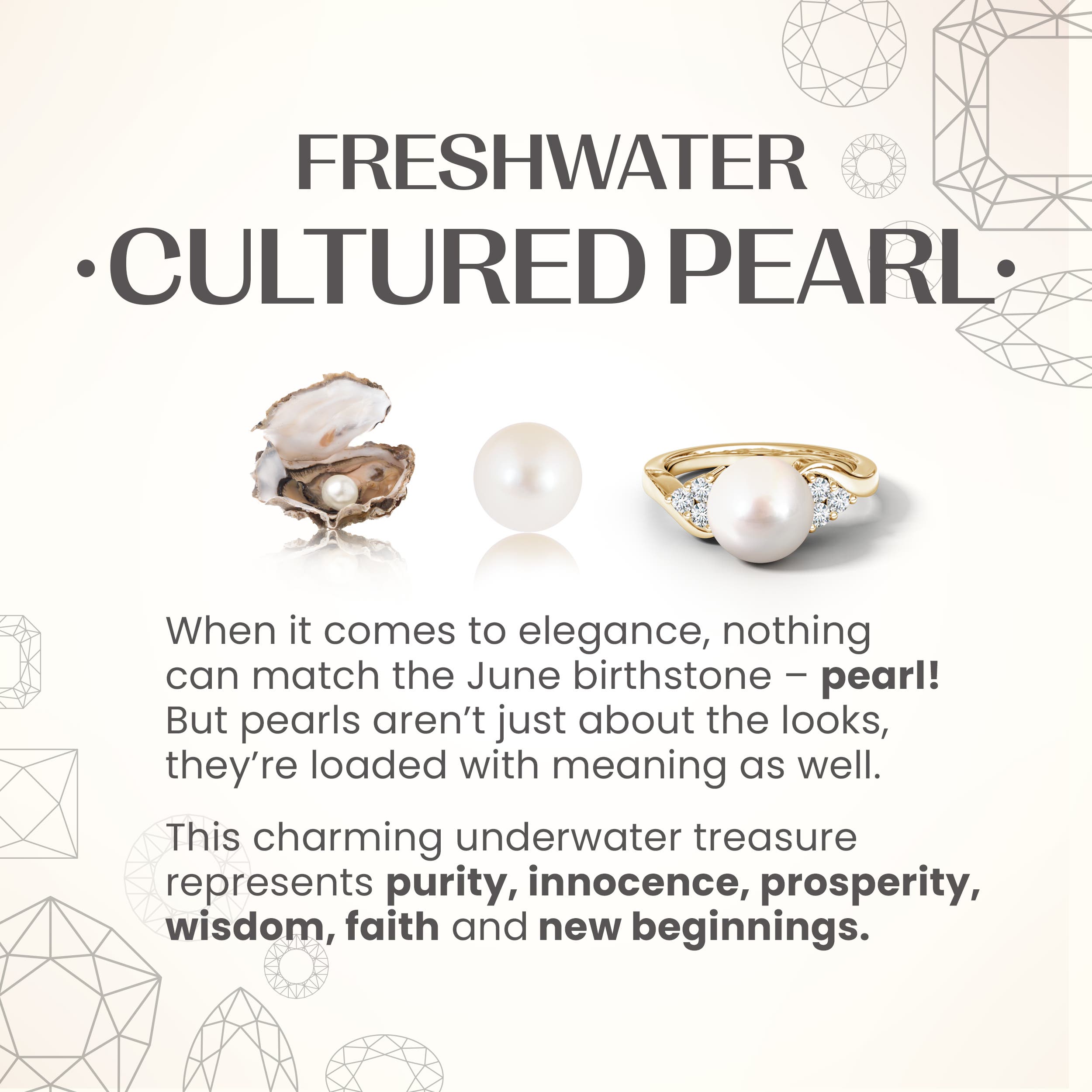 ANGARA Freshwater Pearl Twist Shank Ring in 14K Solid Gold (Grade: AAAA | 7mm) - Bild 20 von 44