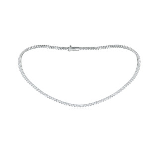 2.5mm FGVS 16" Three-Prong Set Lab-Grown Diamond Tennis Necklace in White Gold