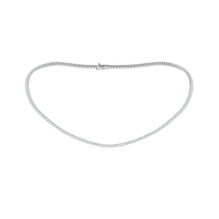 2mm FGVS 16" Three-Prong Set Lab-Grown Diamond Tennis Necklace in White Gold