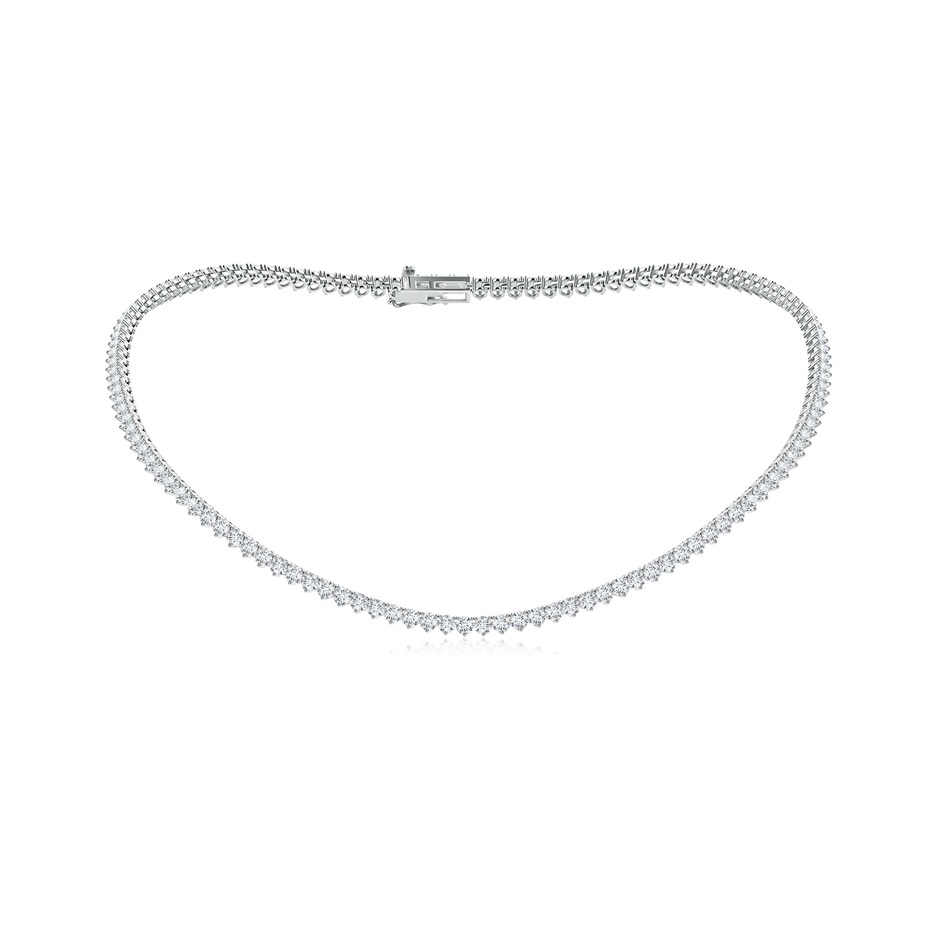 3mm FGVS 16" Three-Prong Set Lab-Grown Diamond Tennis Necklace in White Gold 