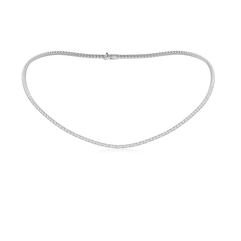 2mm FGVS 16" Prong-Set Lab-Grown Diamond Tennis Necklace in White Gold