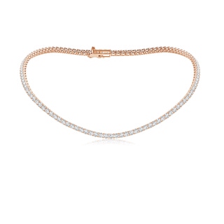 3.5mm FGVS 16" Prong-Set Lab-Grown Diamond Tennis Necklace in Rose Gold