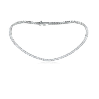 3.5mm FGVS 16" Prong-Set Lab-Grown Diamond Tennis Necklace in White Gold