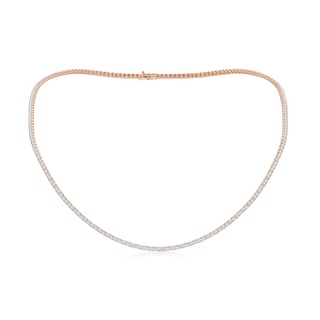 2mm FGVS 18" Prong-Set Lab-Grown Diamond Tennis Necklace in Rose Gold