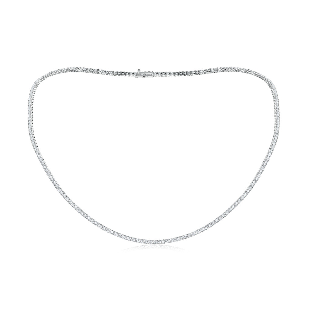 2mm FGVS 18" Prong-Set Lab-Grown Diamond Tennis Necklace in White Gold