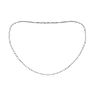 2mm FGVS 18" Prong-Set Lab-Grown Diamond Tennis Necklace in White Gold