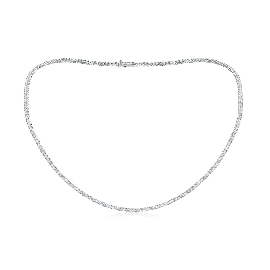 2mm FGVS 18" Prong-Set Lab-Grown Diamond Tennis Necklace in White Gold 