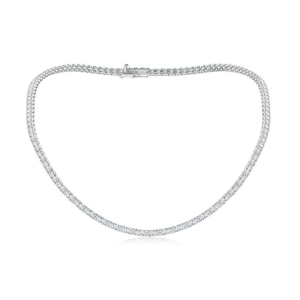 3.5mm FGVS 18" Prong-Set Lab-Grown Diamond Tennis Necklace in White Gold 