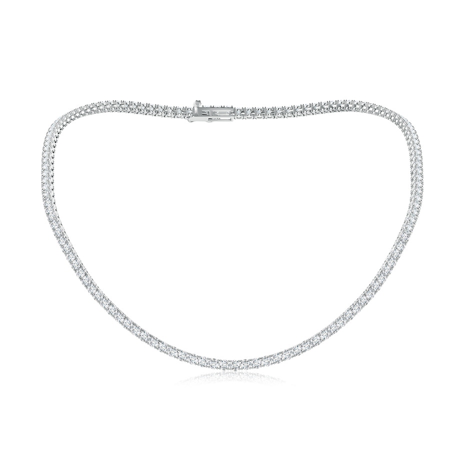 3.5mm FGVS 18" Prong-Set Lab-Grown Diamond Tennis Necklace in White Gold 