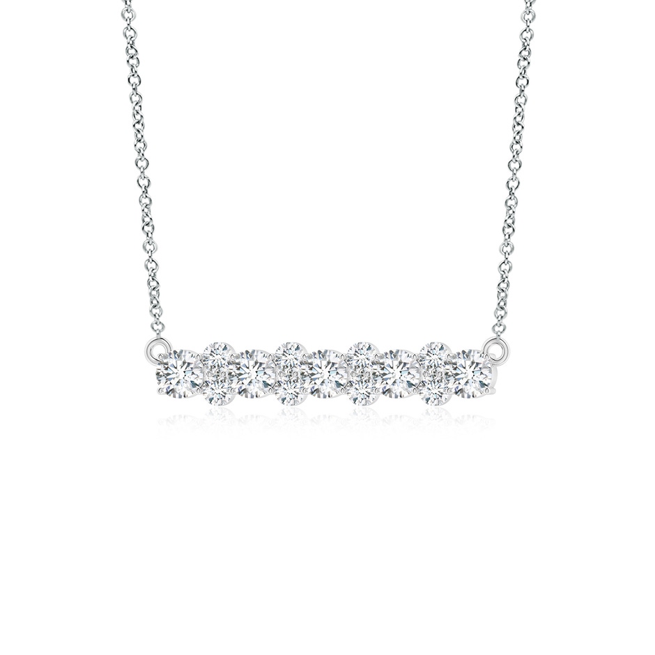 4mm FGVS Round Lab-Grown Diamond Garland Necklace in White Gold side 199