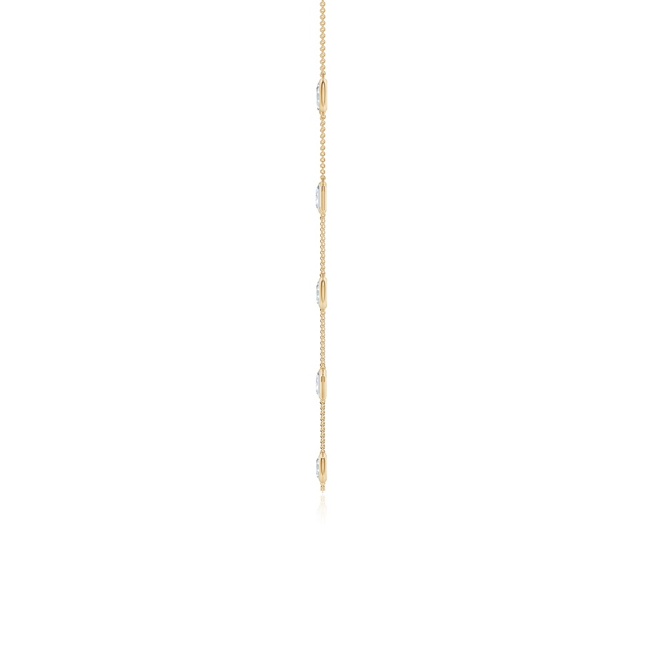 6x4mm FGVS Oval and Emerald-Cut Lab-Grown Diamond Station Necklace in Yellow Gold side 199