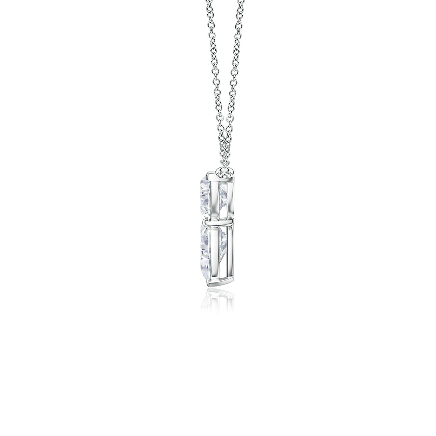 Pear Lab-Grown Diamond Trillium Petal Necklace