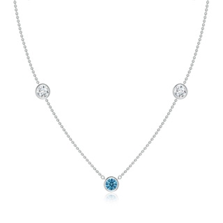 Round Fancy Intense, VS Lab Grown Blue Diamond