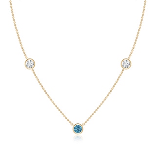 Round Fancy Intense, VS Lab Grown Blue Diamond