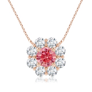 Round Fancy Intense, VS Lab Grown Pink Diamond