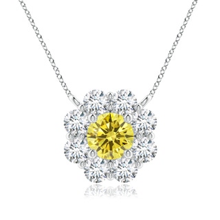 Round Fancy Intense, VS Lab Grown Yellow Diamond