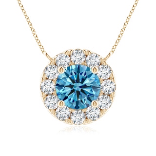 Round Fancy Intense, VS Lab Grown Blue Diamond