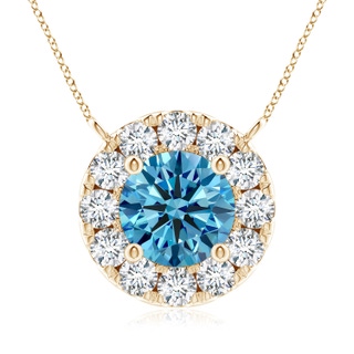 Round Fancy Intense, VS Lab Grown Blue Diamond