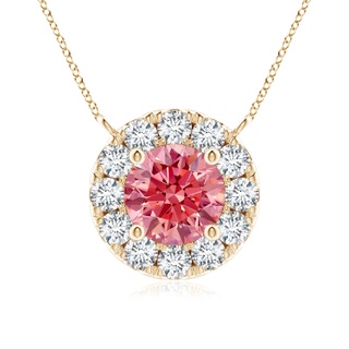 Round Fancy Intense, VS Lab Grown Pink Diamond
