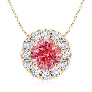 Round Fancy Intense, VS Lab Grown Pink Diamond
