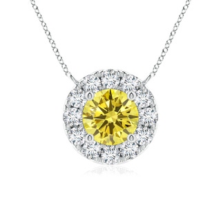 Round Fancy Intense, VS Lab Grown Yellow Diamond