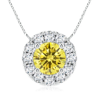 Round Fancy Intense, VS Lab Grown Yellow Diamond