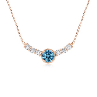 Round Fancy Intense, VS Lab Grown Blue Diamond