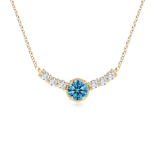 Round Fancy Intense, VS Lab Grown Blue Diamond