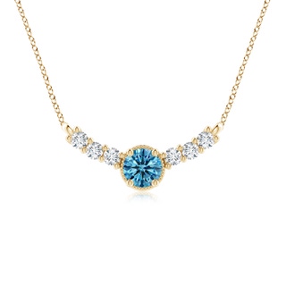 Round Fancy Intense, VS Lab Grown Blue Diamond