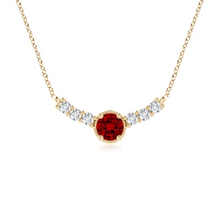 Round Lab-Grown Lab Grown Ruby