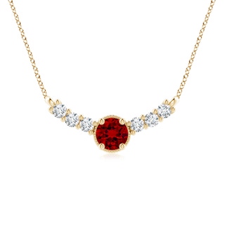 Round Lab-Grown Lab Grown Ruby