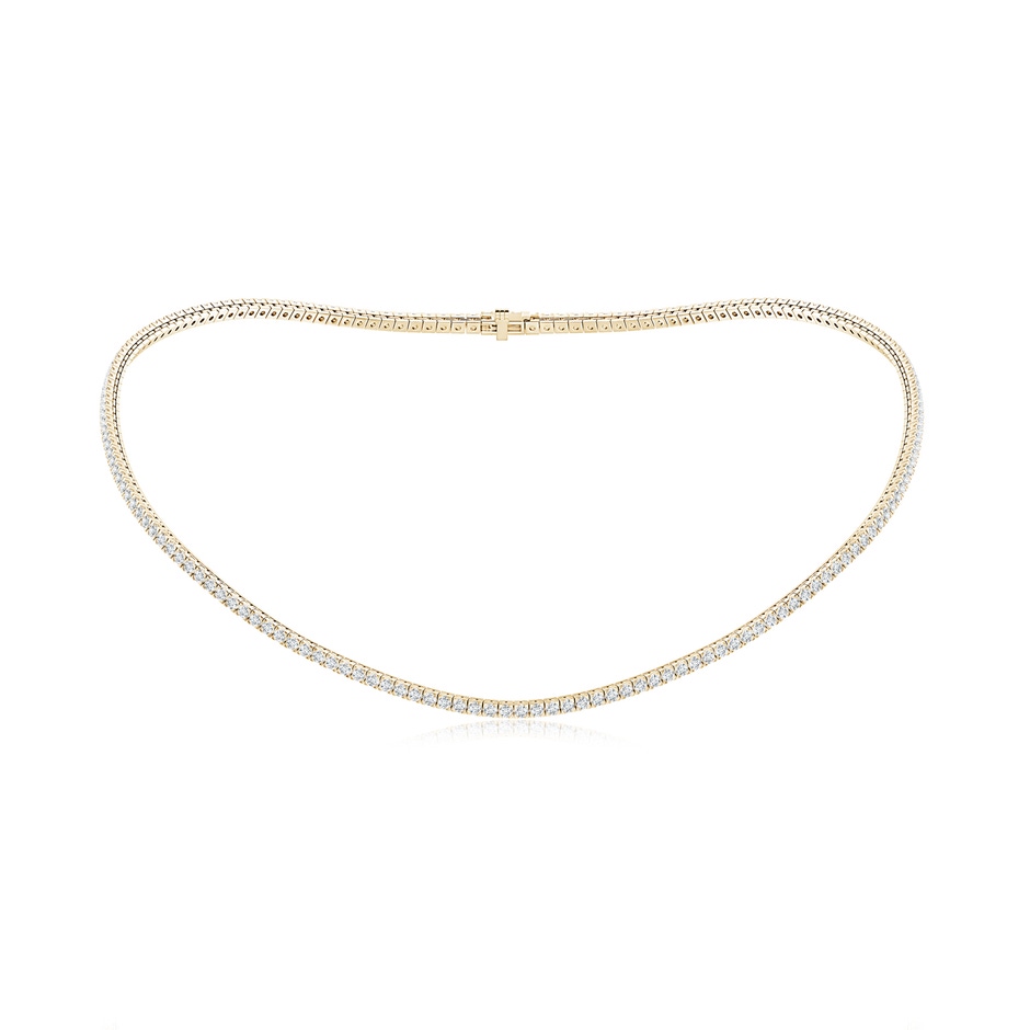 2mm HSI2 Natori x Angara Shangri-La Diamond Tennis Necklace in Yellow Gold 