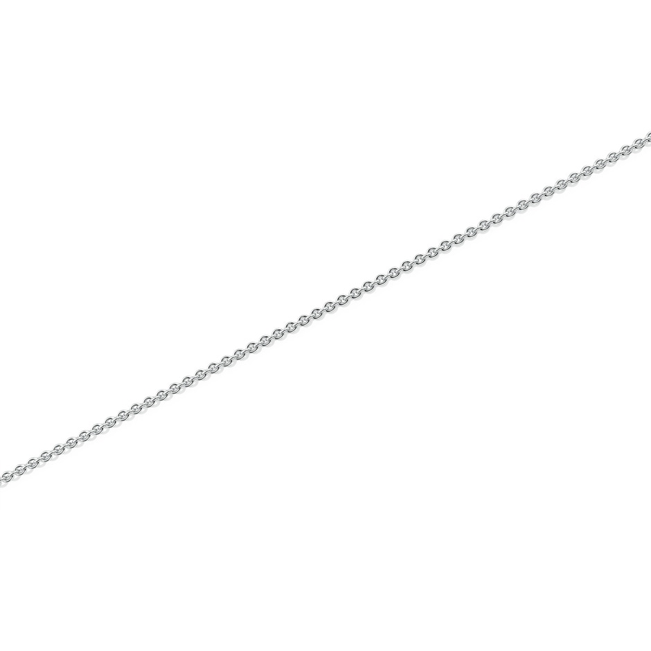 18" Heavy Cable Chain Necklace in White Gold side 199