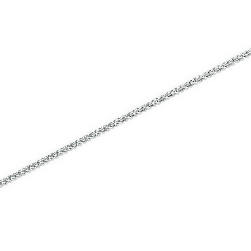 18" Baby Franco Chain Necklace in White Gold - side 199