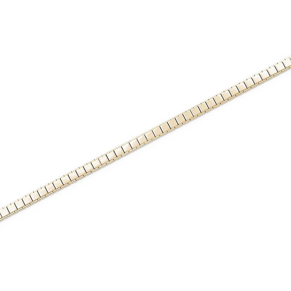 18" Box Chain Necklace in Yellow Gold side 199