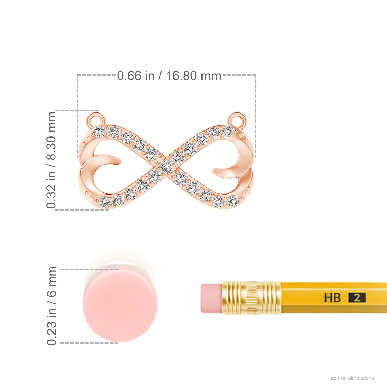 I-J, I1-I2 / 0.19 CT / 14 KT Rose Gold