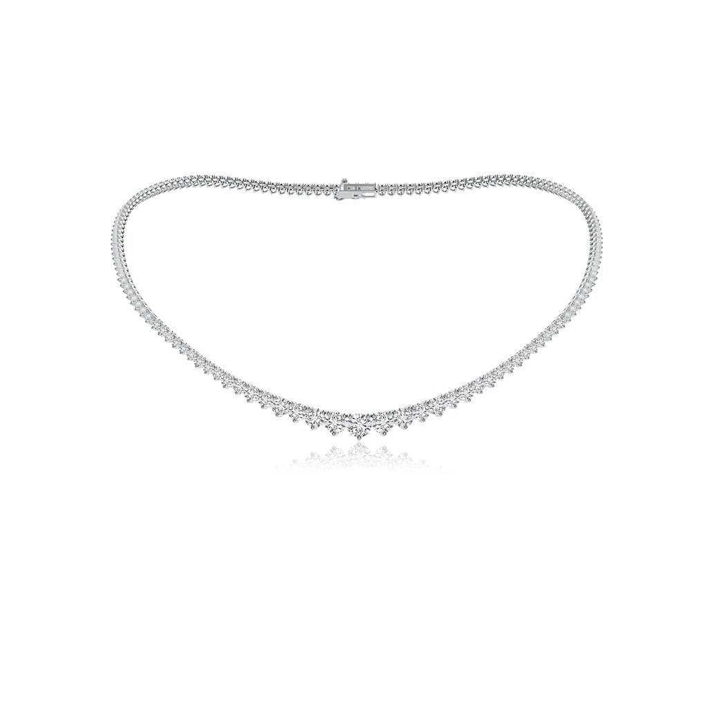 6mm HSI2 17" Prong-Set Graduated Diamond Tennis Necklace in White Gold