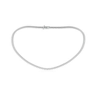 2.7mm HSI2 Three-Prong Set Diamond Tennis Necklace in White Gold