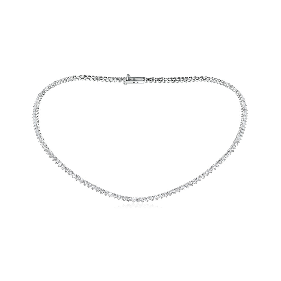 2.7mm HSI2 Three-Prong Set Diamond Tennis Necklace in White Gold 