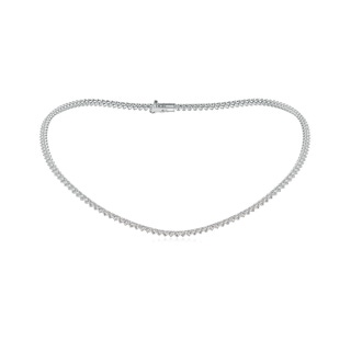 2.5mm IJI1I2 16" Three-Prong Set Diamond Tennis Necklace in White Gold