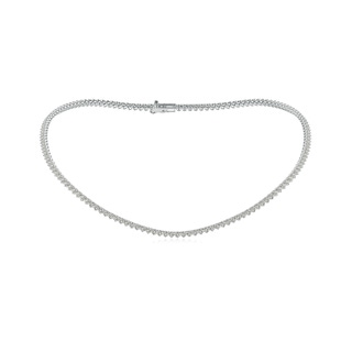 2.5mm KI3 16" Three-Prong Set Diamond Tennis Necklace in White Gold