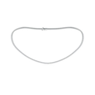 2mm HSI2 16" Three-Prong Set Diamond Tennis Necklace in White Gold