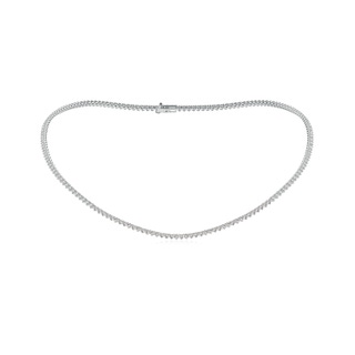 2mm IJI1I2 16" Three-Prong Set Diamond Tennis Necklace in White Gold