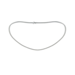 2mm KI3 16" Three-Prong Set Diamond Tennis Necklace in White Gold