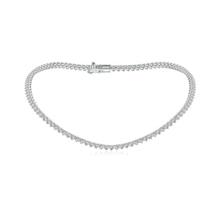 3.5mm IJI1I2 16" Three-Prong Set Diamond Tennis Necklace in White Gold